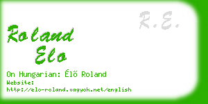 roland elo business card